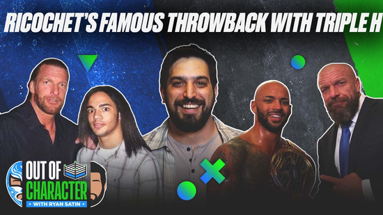 Ricochet explains his famous throwback photo with Triple H